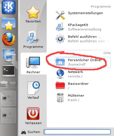 Bild2:K-Menu oeffnen
