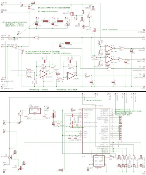 (Bild: MPPT-Laderegler mit Atmega8A)